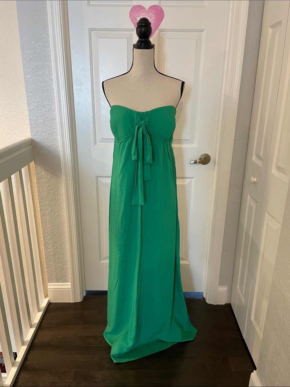 Tommy Bahama Emerald Strapless Tie-Front Maxi Dress